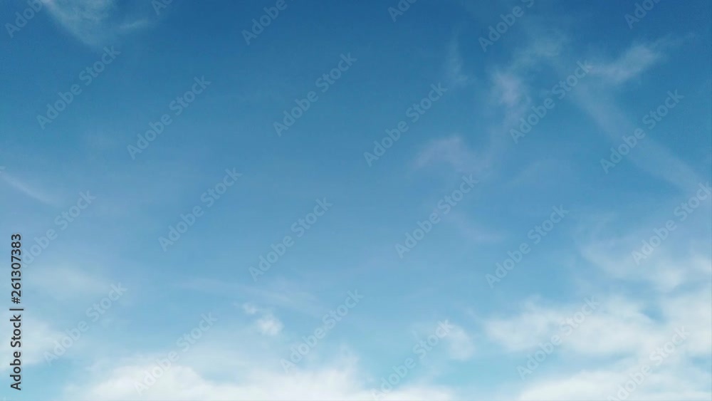 Timelapse clouds in a beautiful summer day and fluffy cirrus fly in front of you Timelapse clouds in a beautiful summer day and fluffy cirrus fly in front of you