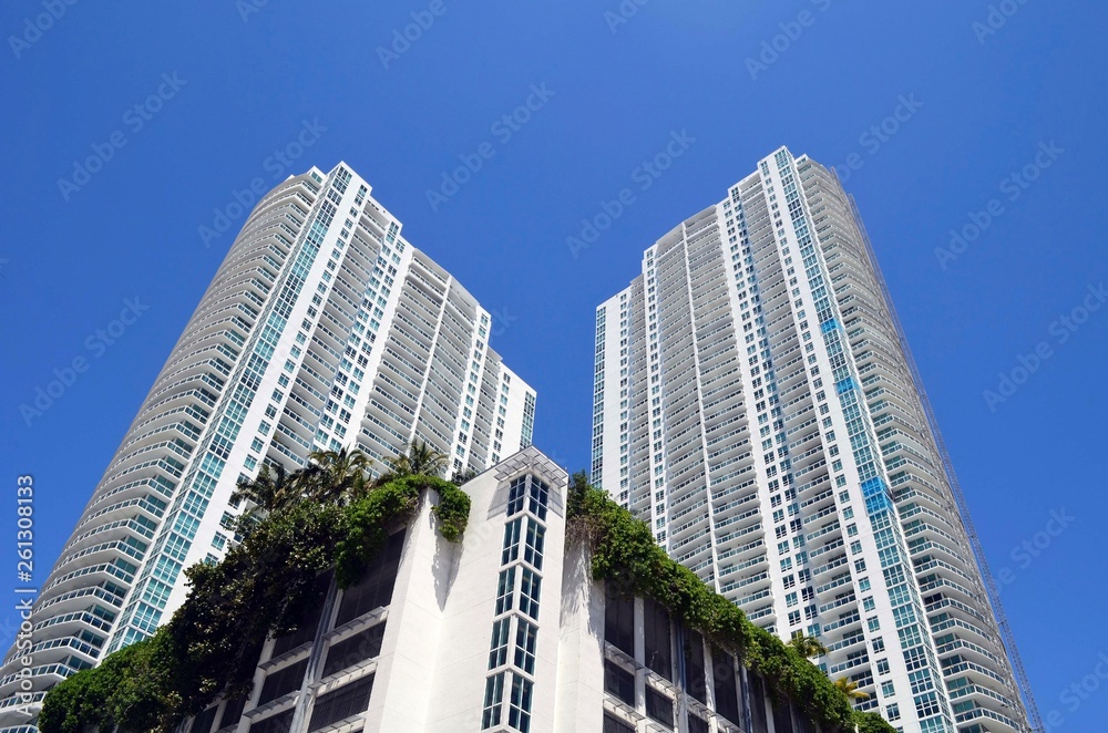 Modern luxury condominium towers