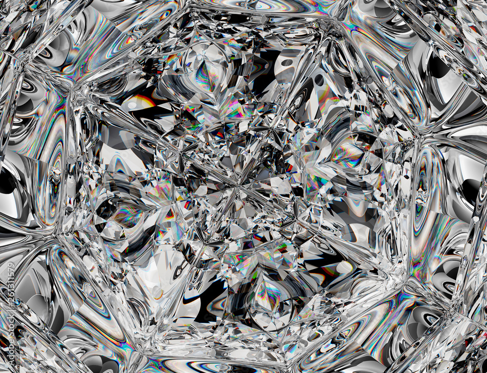 Gemstone structure extreme closeup and kaleidoscope Gemstone structure extreme closeup and kaleidoscope