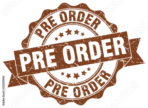 pre order stamp. sign. seal