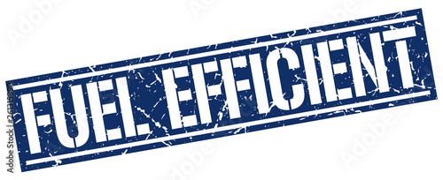 fuel efficient square grunge stamp