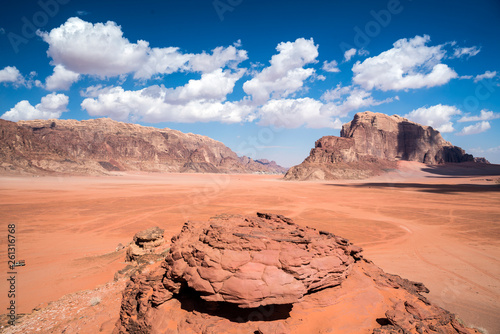 Desert landscape, Wadi Rum, Jordan