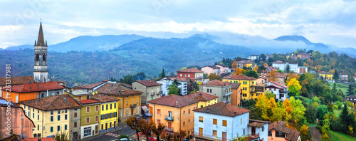 Beautiful scenic medieval villages of Italy - Vernaska in Piacenza. Emilla-romagna region photo