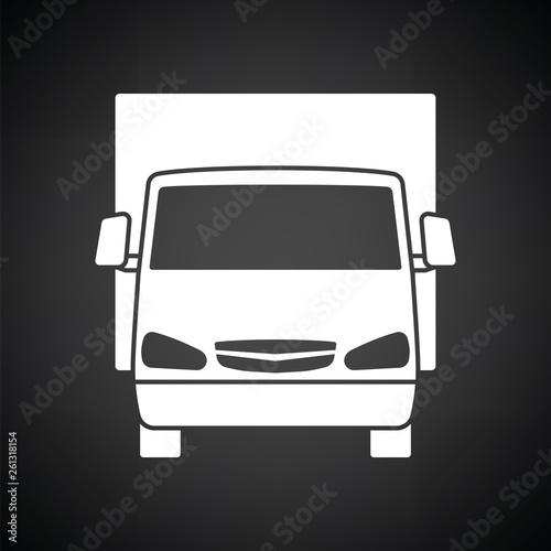 Van truck icon front view