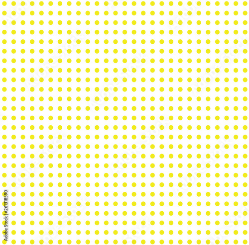 Yellow dots on white background