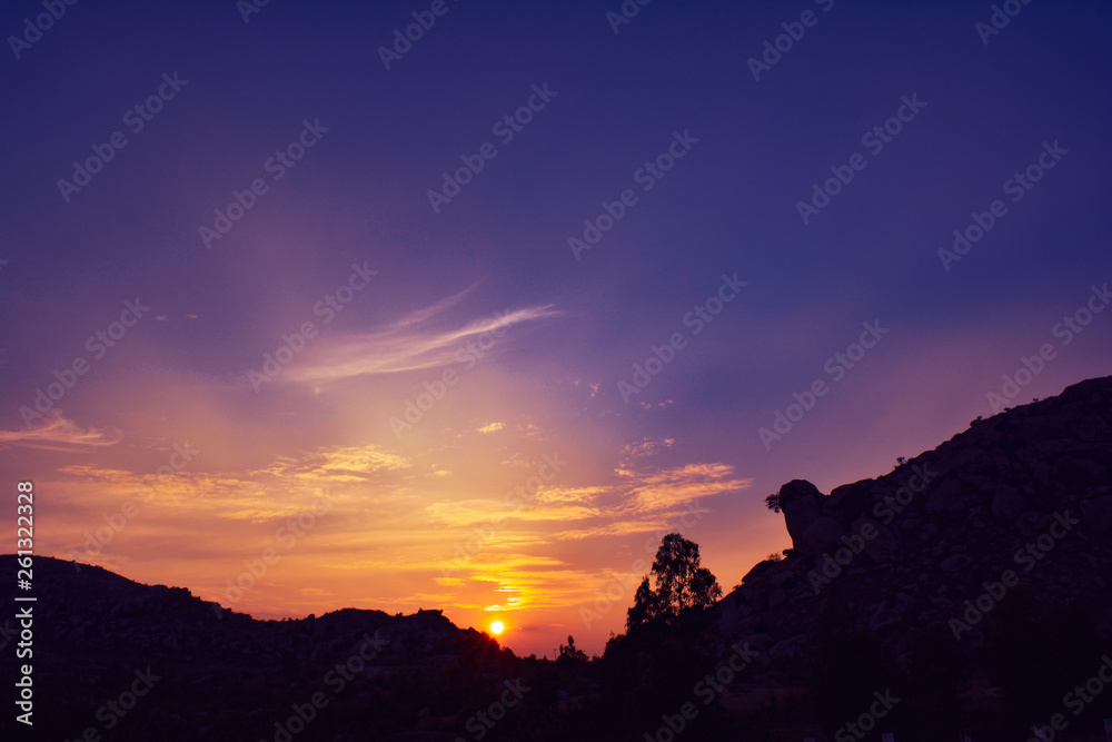 Beautiful Sunset In The Horizon Beautiful Sunset In The Horizon
