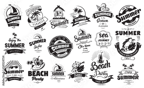 Summer holidays badge