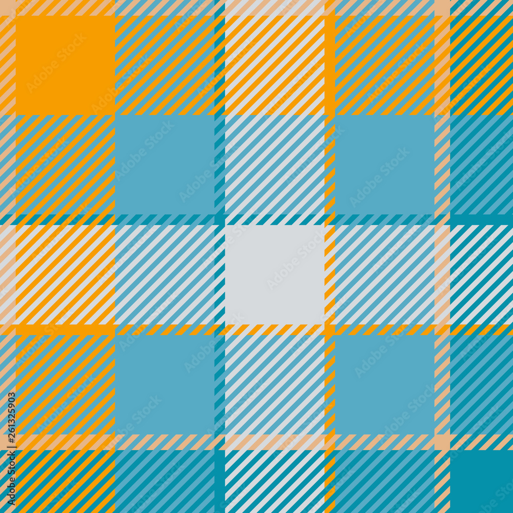 Plaid or tartan vector is background or texture in many color Plaid or tartan vector is background or texture in many color