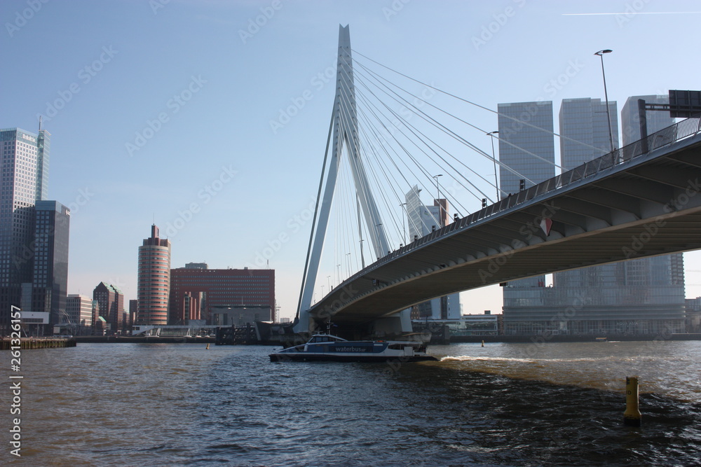 a journey to discover the modern and futuristic architectural city of Rotterdam, between bridges and skyscrapers