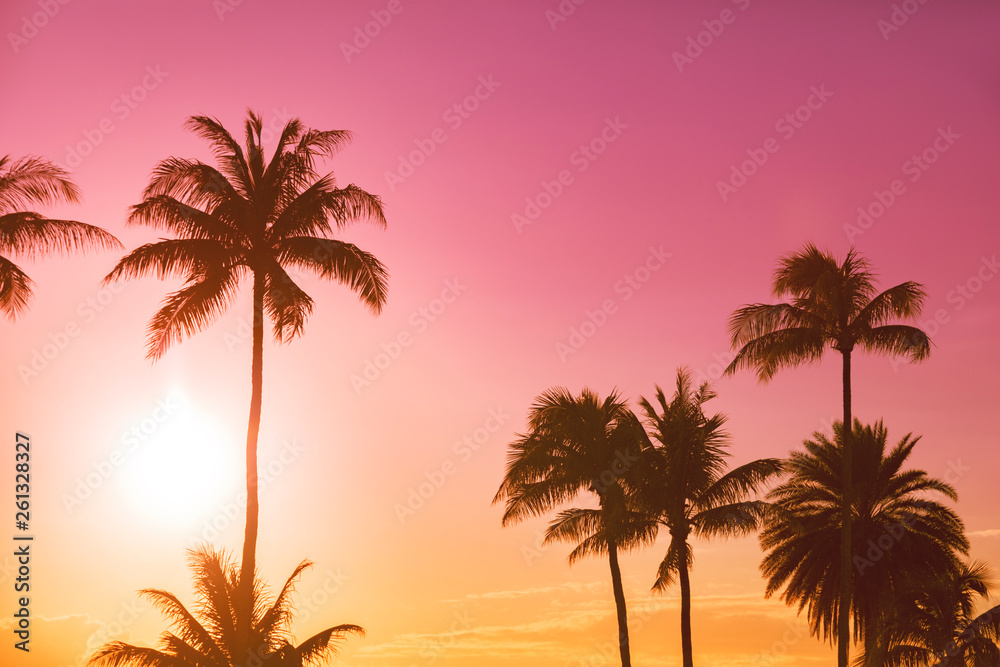 island sunset wallpaper