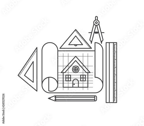 construction tools set items