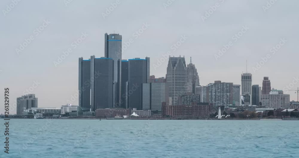 GM Renaissance Center across the Detroit River GM Renaissance Center across the Detroit River