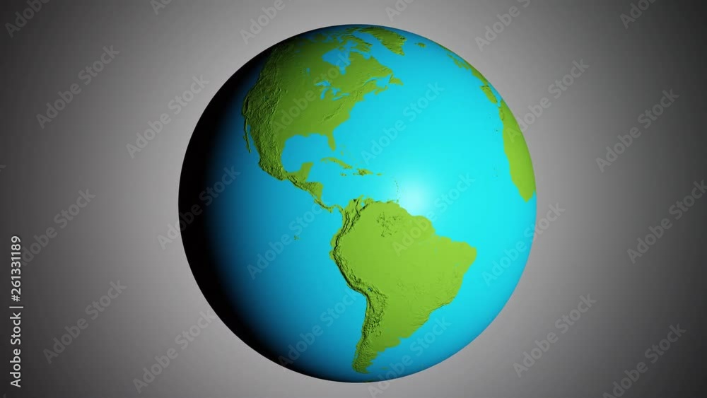 Graphic 3d animated earth showing the borders of the country Iceland and the capital Reykjavik in 4K resolution at daytime Graphic 3d animated earth showing the borders of the country Iceland and the capital Reykjavik in 4K resolution at daytime