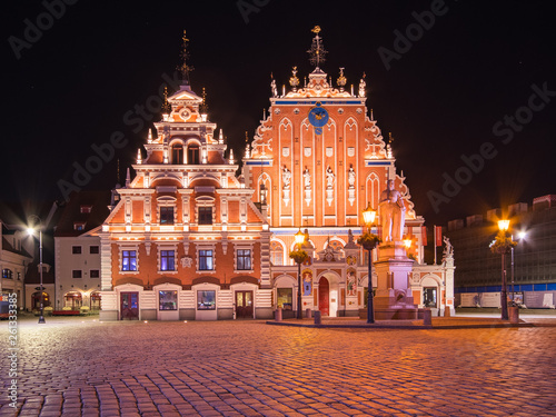 House Of The Blackheads At Night