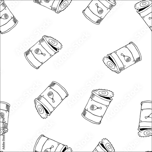 canned food vector sketch