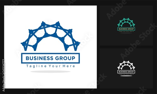 circle concept design business group logo