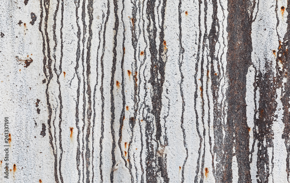 Old paint on rusty wall Old paint on rusty wall