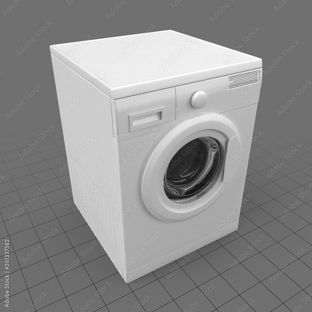 Washing machine Stock 3D asset | Adobe Stock