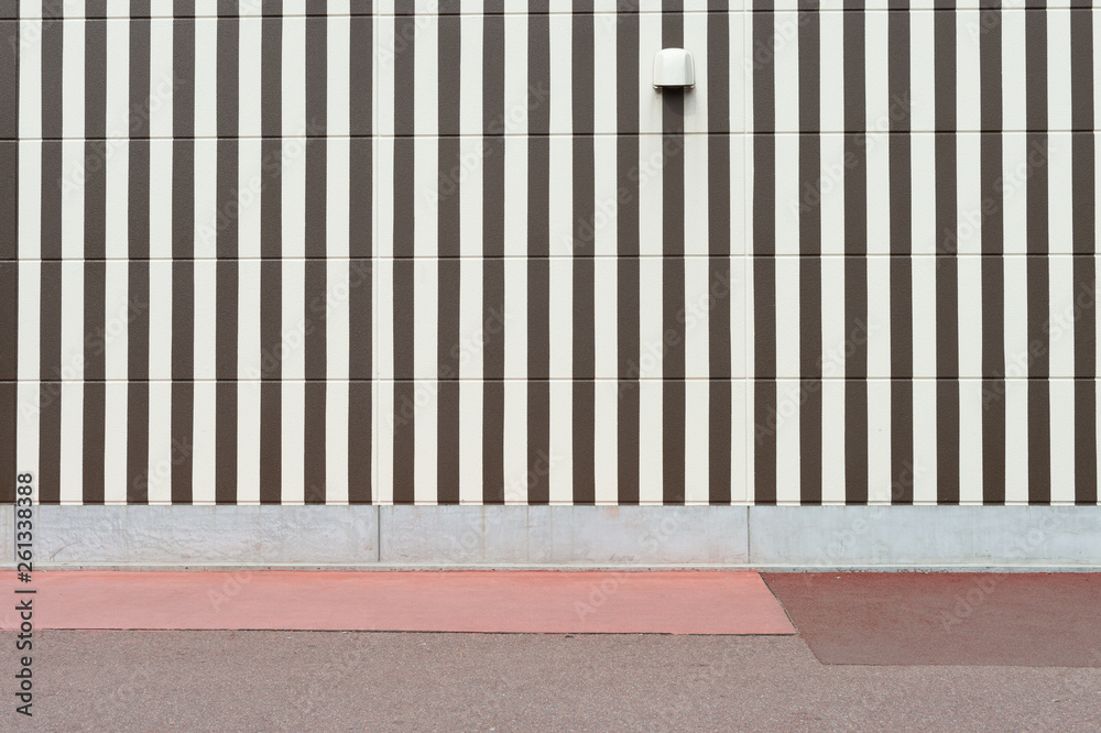 street wall background ,Industrial background, empty grunge urban street with warehouse brick wall