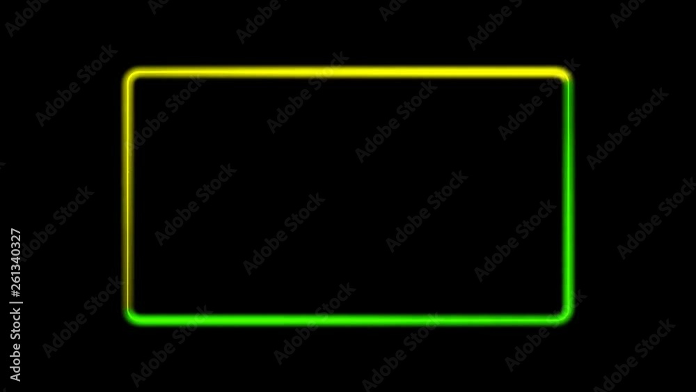 3d rendering of a perfect looping neon glow light on black 3d rendering of a perfect looping neon glow light on black