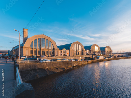 Bilde på lerret central market riga, Rigaer Zentralmarkt