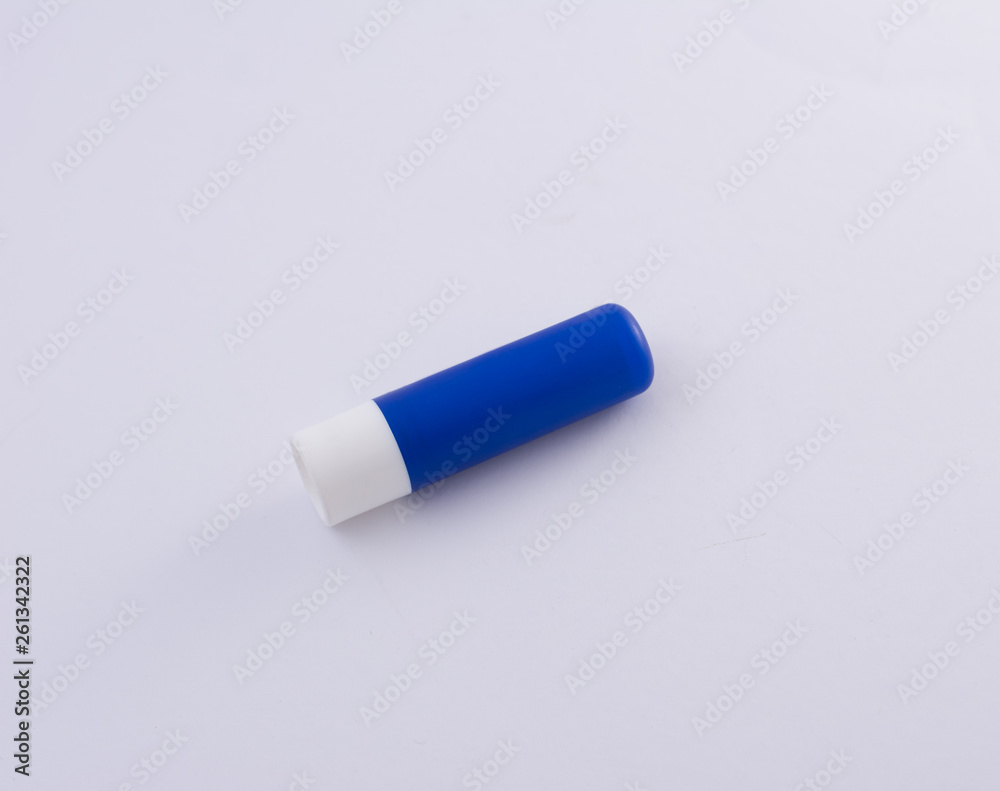 chat stick blue tube isolated on white background chat stick blue tube isolated on white background