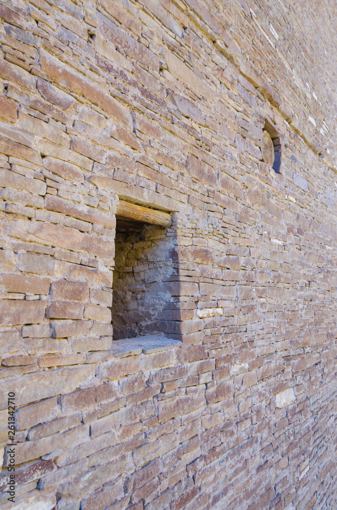 Window in Ancient Brick Wall