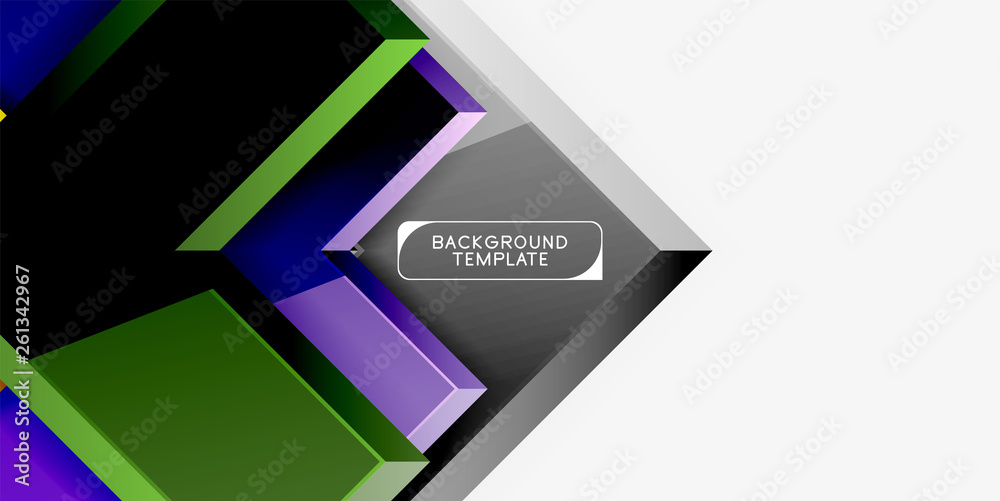 Glossy modern geometric background, abstract arrows composition Glossy modern geometric background, abstract arrows composition