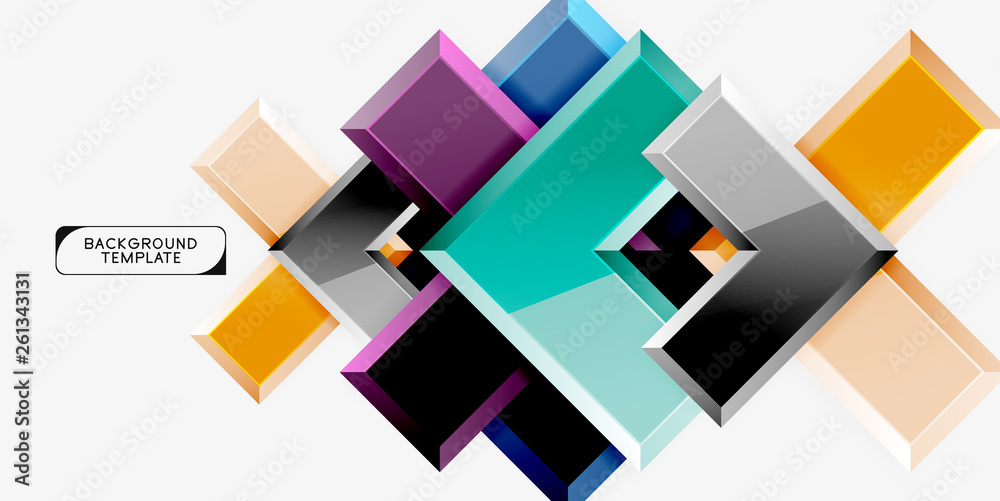 Glossy arrows geometric background Glossy arrows geometric background
