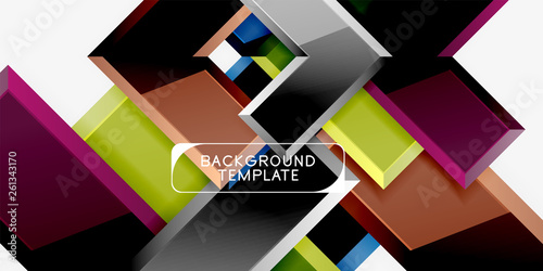 Abstract arrows composition background