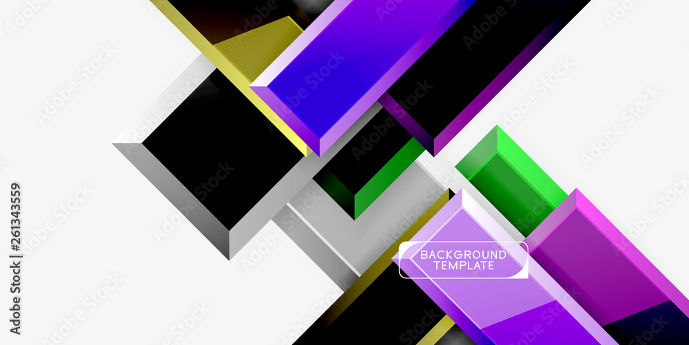 Glossy modern geometric background, abstract arrows composition Glossy modern geometric background, abstract arrows composition