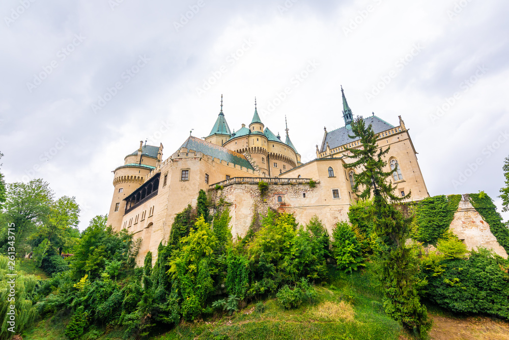 Bojnice medieval castle, UNESCO heritage, Slovakia. It is a Romantic castle with some original Gothic and Renaissance elements built in the 12th century.