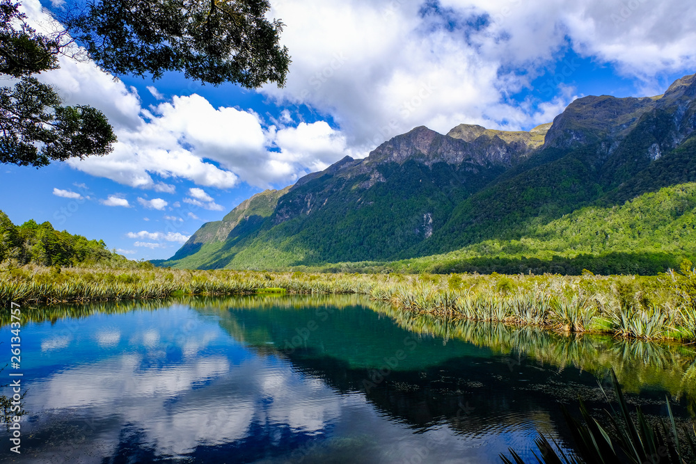 Mirror Lakes, South Island, New Zealand