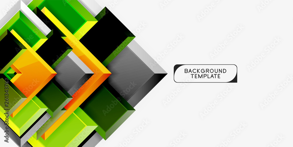 Glossy arrows geometric background Glossy arrows geometric background