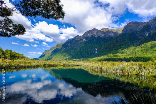 Mirror Lakes  South Island  New Zealand