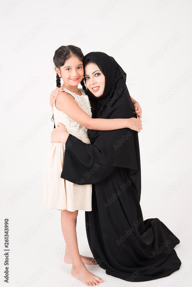 Arab mother with her daughter Arab mother with her daughter