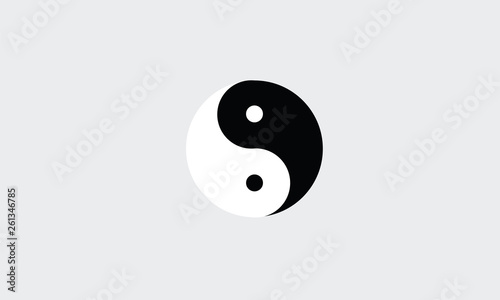 Tai Chi symbol good evil karma icon Chinese