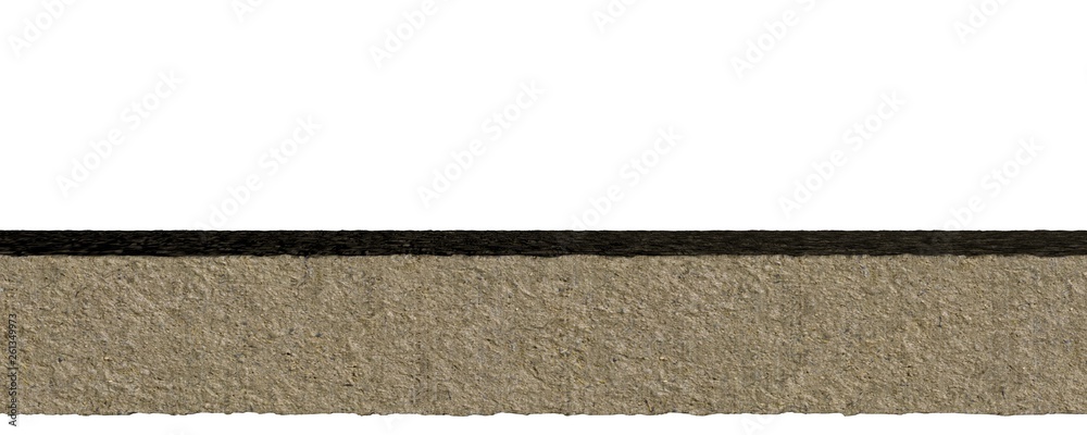 Fototapeta premium 3d rendering of a grass patch isolated on a white background