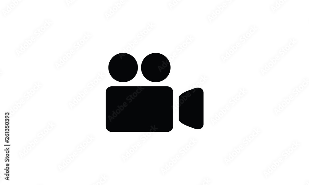 Video camera symbol recording icon Video camera symbol recording icon