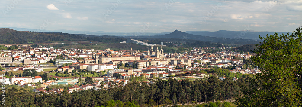 Santiago de Compostela wide panorama in High resolution