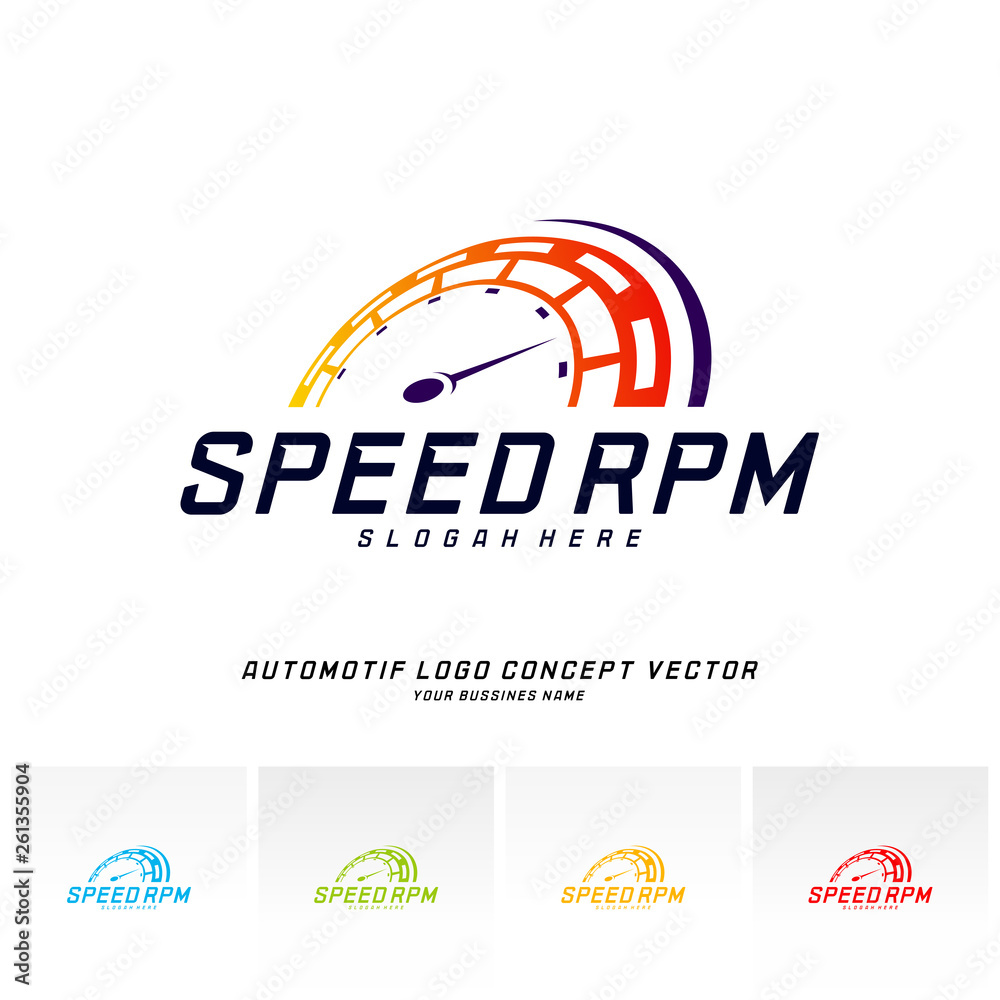 Speed logo design vector. Fast Speedometer logo design template. icon symbol