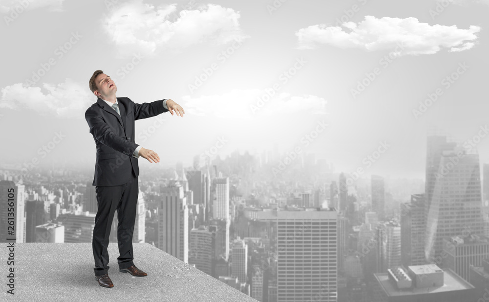 Zombi elegant businessman on the top of the city
Zombi elegant businessman on the top of the city