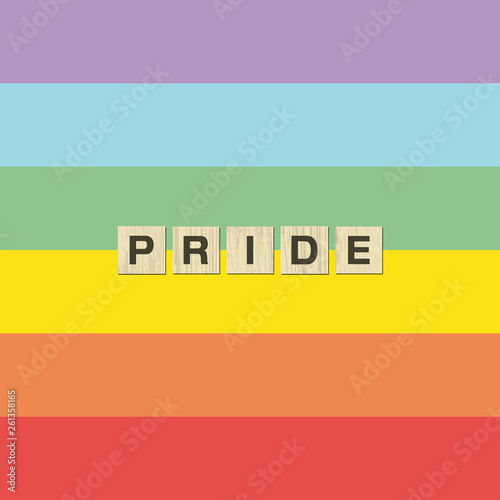 Tolerance and peace raimbow flag.