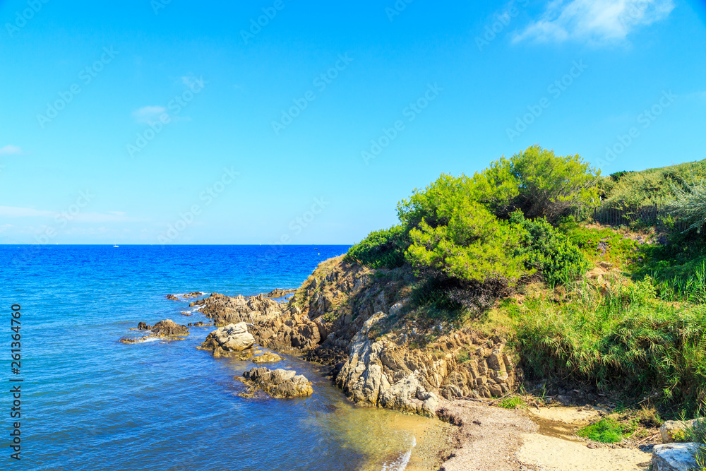 Landscape of typical landscape of Cote D'Azure, France