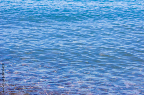 Water texture. Blue sea. Water surface.