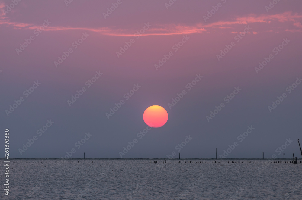 sunset at the sea sunset at the sea