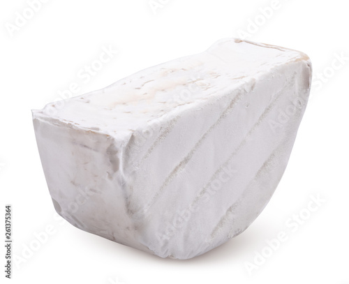 Brie isolated on white background