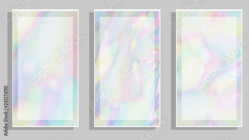 Template for social media style stories. Abstract holographic background for banner  presentation  corporate identity  flyer  poster  cover  wallpaper. Vector EPS10 not trace  include mesh gradient