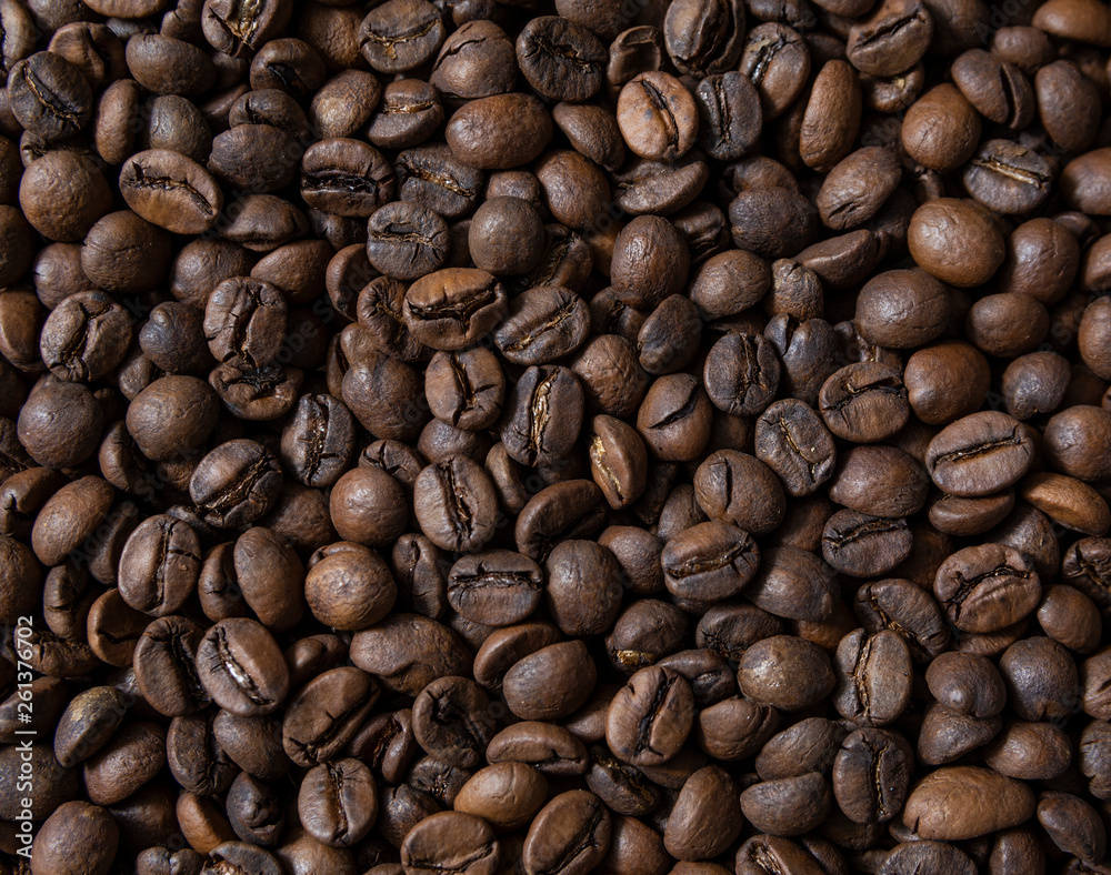 Roasted Coffee beans texture, background Roasted Coffee beans texture, background