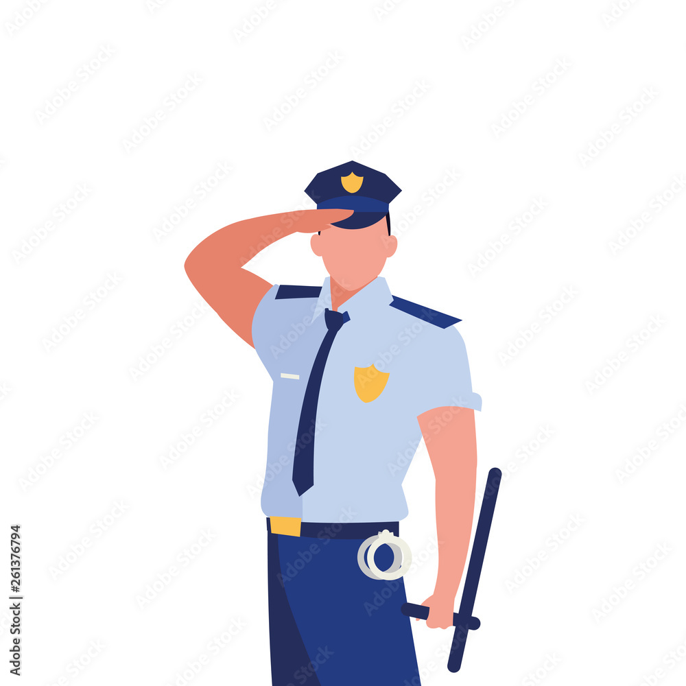 police officer law character police officer law character